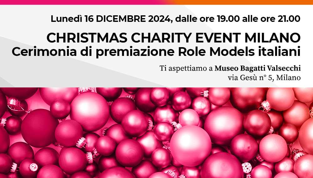 Locandina del Christmas charity event Milano