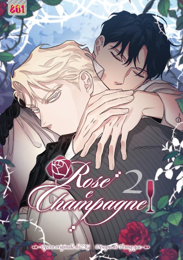 Copertina del manga rose e champagne 2 romance m/m