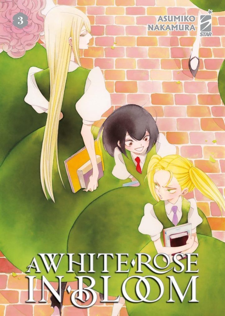 Copertina A Rose white in bloom.