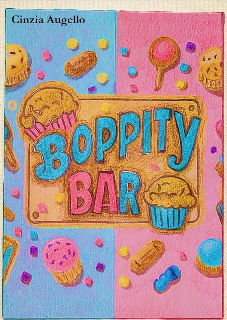 Copertina del libro Boppity Bar di Cinzia Augello. Romance lesbo.