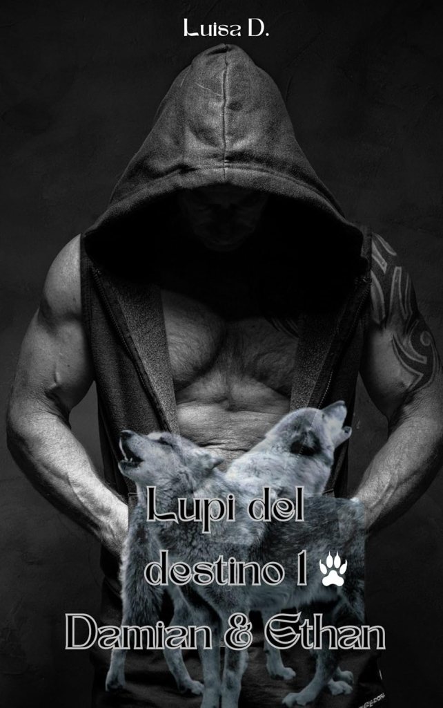 Copertina del libro Lupi del destino di Luisa D. Romantasy LGBTQ+ m/m.